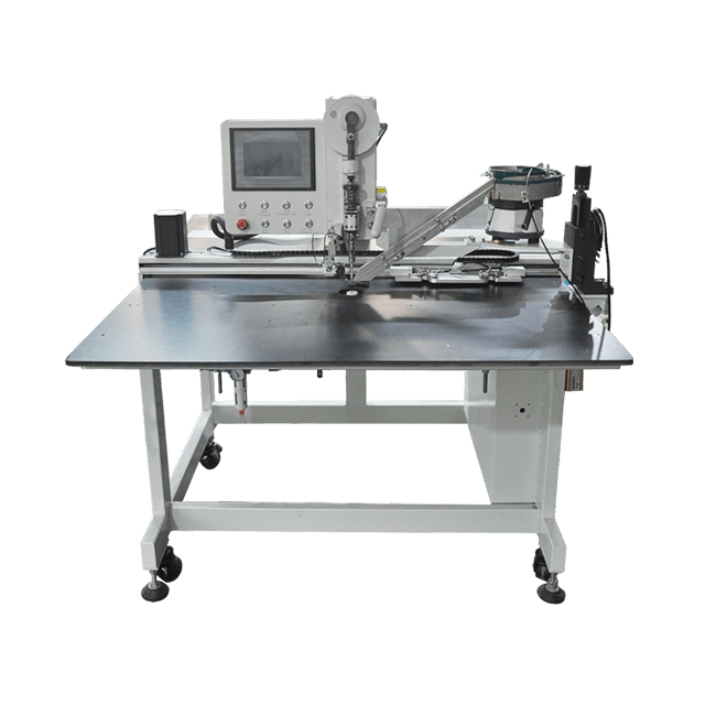 Computer-Vollautomat-Button-Anbringmaschine